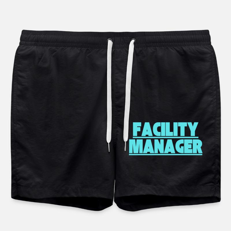 Facility Manager In-house technician Caretaker - Swim Trunks - black