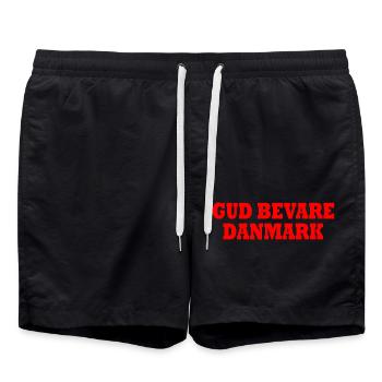 Gud bevare danmark - Short de bain - noir - Devant - AI Model Male 185 light (185cm)