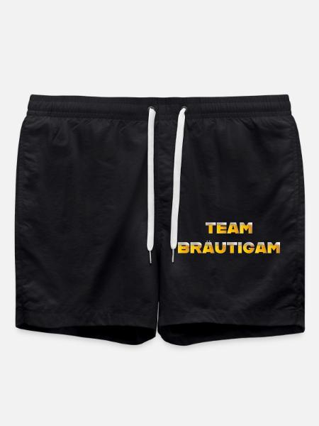 Team Bräutigam - Badeshorts - Schwarz