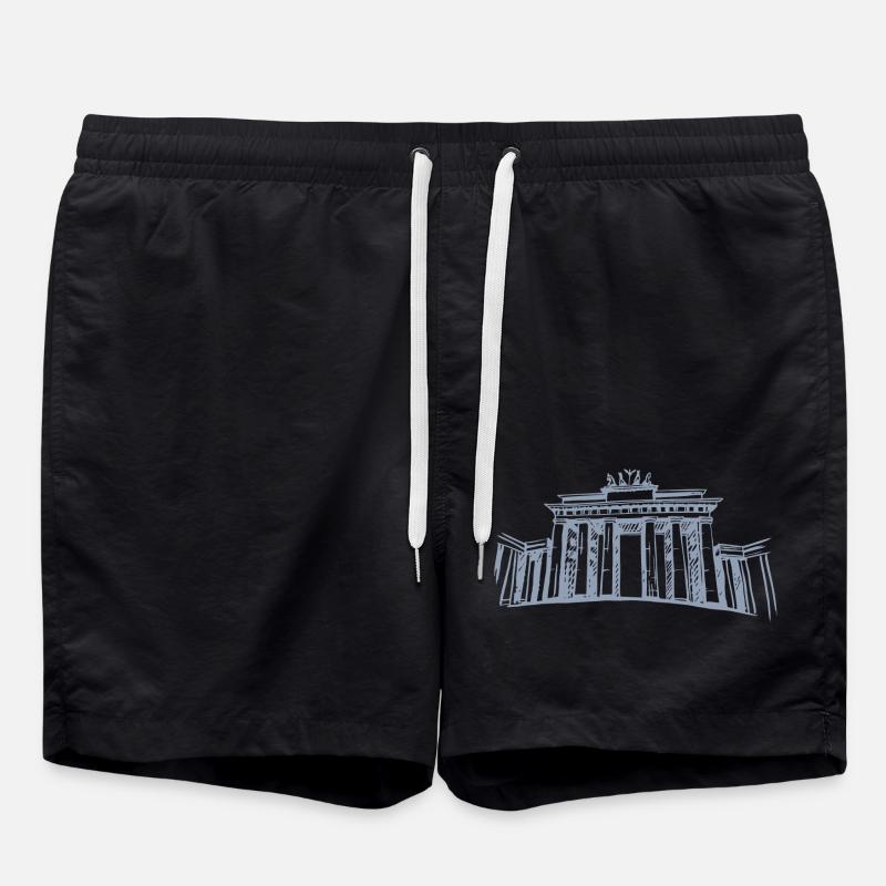 Berlin Brandenburg Gate - Swim Trunks - black