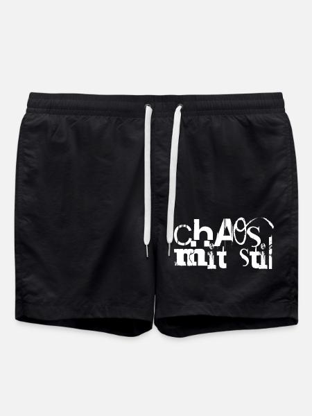 Chaos mit Stil - Badeshorts - Schwarz