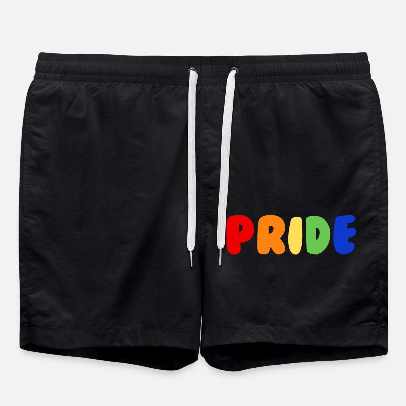 Pride - Badeshorts - Schwarz