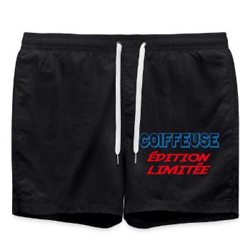 COIFFEUSE édition limitée - Short de bain - noir - Devant - AI Model Male 185 light (185cm)