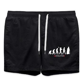 Revolution - Evolution Homme Fun Twist 18 - Short de bain - noir - Devant - AI Model Male 185 light (185cm)