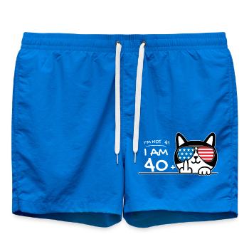 Je n’ai pas 41 ans, j’ai 40 ans plus 1 majeur Cat Flip - Short de bain - cobalt blue - Devant
