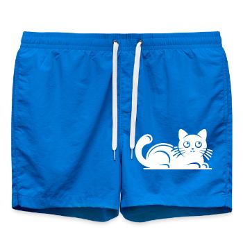 Ronronnement Chat Câlin Dessin - Short de bain - cobalt blue - Devant