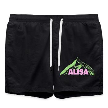 Mountaineering Alisa - Swim Trunks - black - Front - AI Model Male 185 light (185cm)