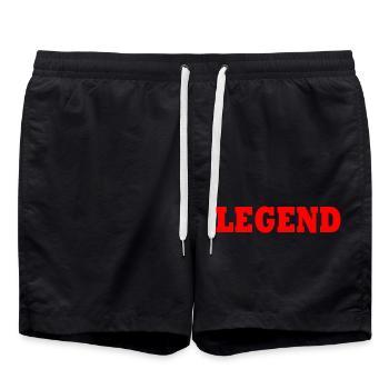 Legend - Badeshorts - Schwarz - Vorne - AI Model Male 185 light (185cm)