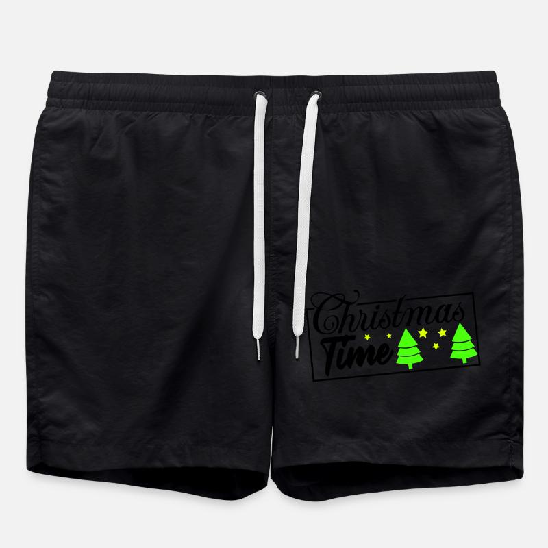 christmas time - Badeshorts - Schwarz