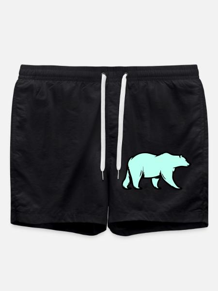 Eisbär - Badeshorts - Schwarz