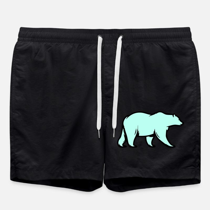 Polar bear - Swim Trunks - black