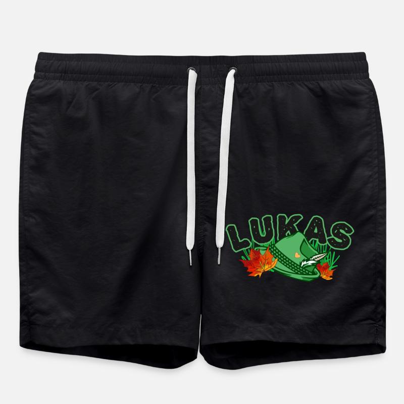 Lukas automnal - Short de bain - noir