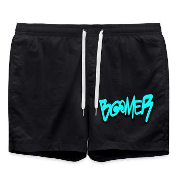Boomer - Badeshorts - Schwarz - Vorne - AI Model Male 185 light (185cm)