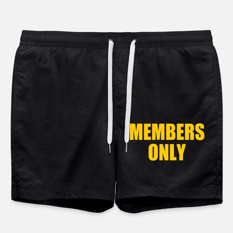 Members only - Badeshorts - Schwarz