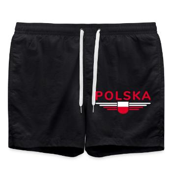 J’aime le Pérou, T-shirt design, Tenue - Short de bain - noir - Devant - AI Model Male 185 light (185cm)