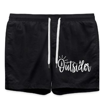 Outsider Outdoors Adventure Camping Hiking - Swim Trunks - black - Front - AI Model Male 185 light (185cm)