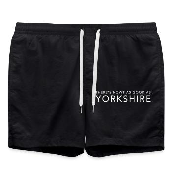 There's Nowt As Good As Yorkshire - Swim Trunks - black - Front - AI Model Male 185 light (185cm)