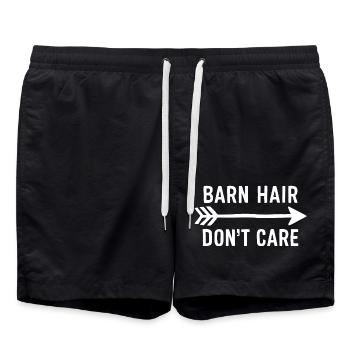 Style de cheval pour les vrais amateurs d’équitation - Short de bain - noir - Devant - AI Model Male 185 light (185cm)