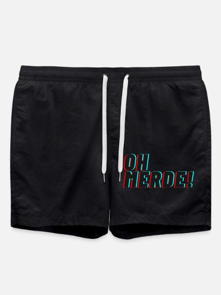 oh merde! - Badeshorts - Schwarz