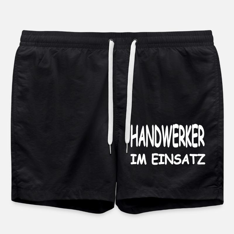 Handwerker - Badeshorts - Schwarz