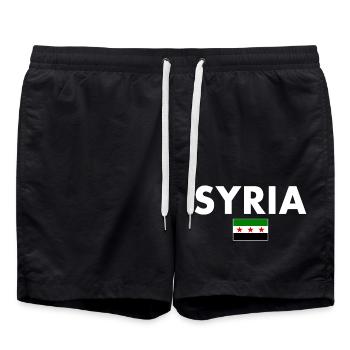 Syrie - Short de bain - noir - Devant - AI Model Male 185 light (185cm)