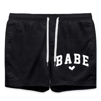 Baby - Badeshorts - Schwarz - Vorne - AI Model Male 185 light (185cm)