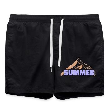 Geschenk für Summer - Badeshorts - Schwarz - Vorne - AI Model Male 185 light (185cm)