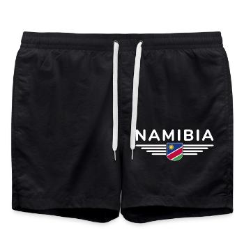 T-shirt Namibie pour les fans et les voyageurs - Short de bain - noir - Devant - AI Model Male 185 light (185cm)