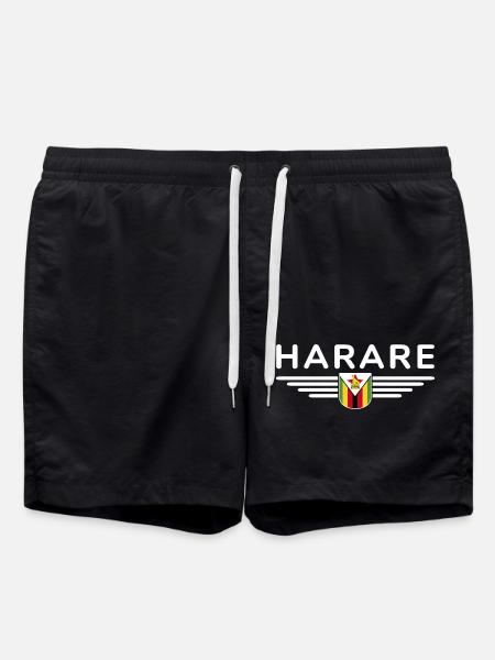 Harare T-Shirt for Zimbabwe Fans - Swim Trunks - black