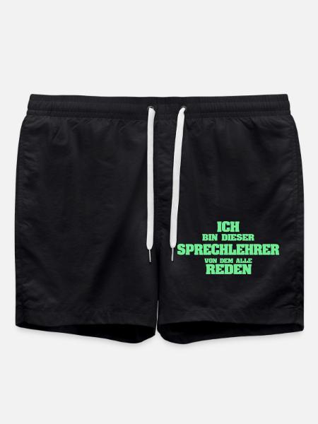 Speech teacher as a profession - Swim Trunks - black