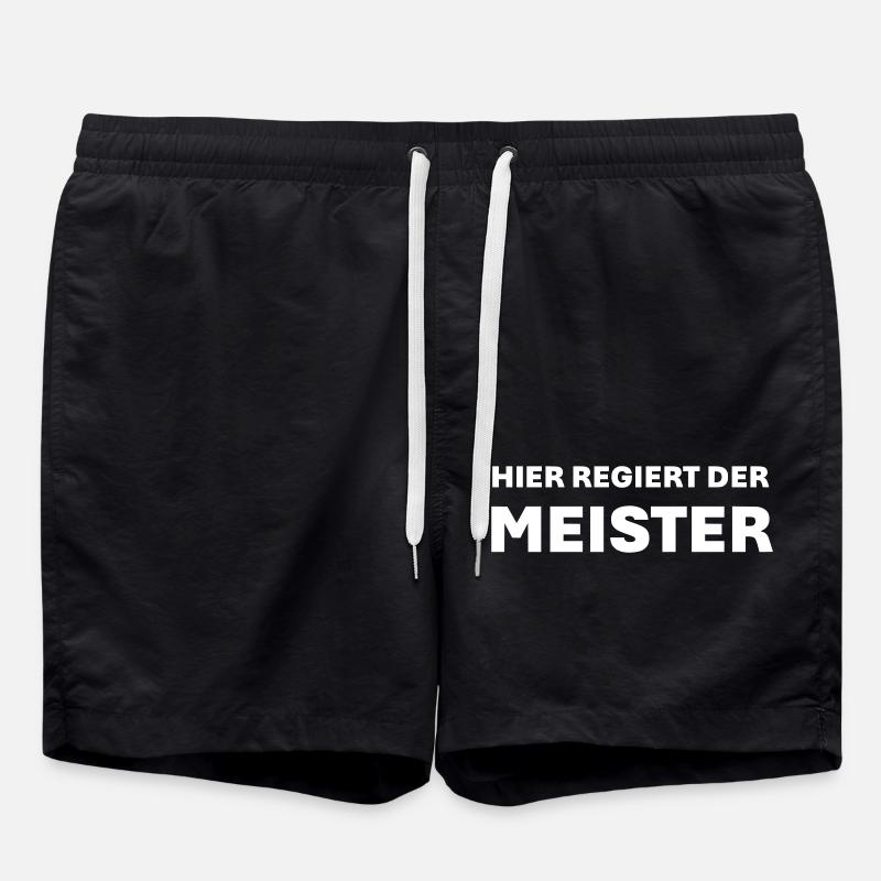 Here the master reigns - Swim Trunks - black