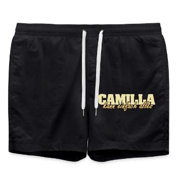 Mme Camilla - Short de bain - noir - Devant - AI Model Male 185 light (185cm)
