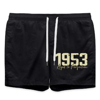 Original 1953 Retro 1953 Birthday Gift 1953 - Swim Trunks - black - Front - AI Model Male 185 light (185cm)