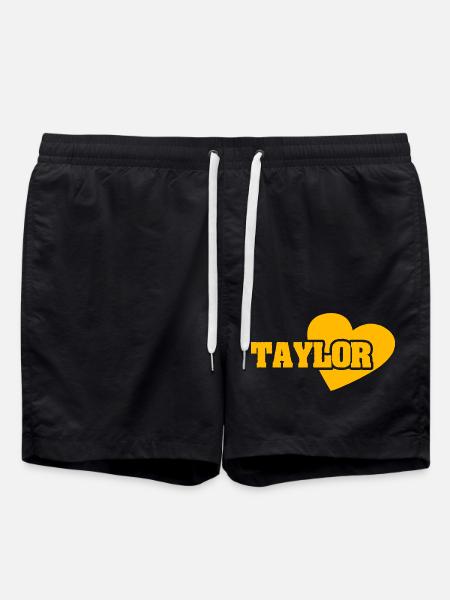 Taylor as gold - Swim Trunks - black