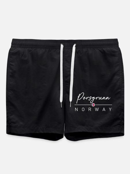 Norwegen - Porsgrunn - Norge - Norway - Badeshorts - sort