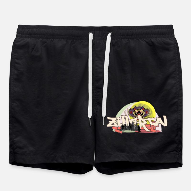 Zillertal Graffiti - Swim Trunks - black