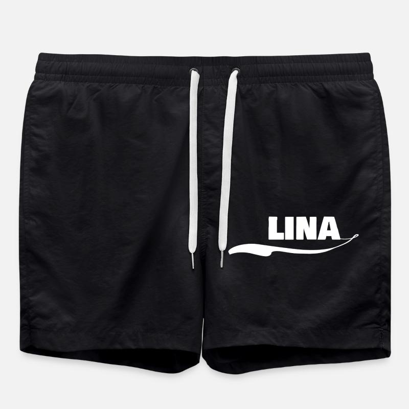 Prénom lina - Short de bain - noir