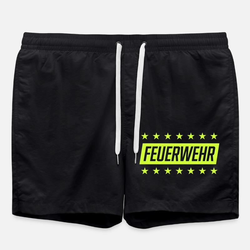 fire brigade - Swim Trunks - black