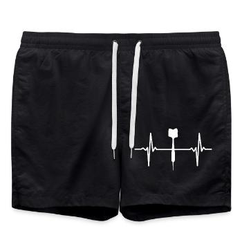 Darts Heartbeat Dart Player 180 - Swim Trunks - black - Front - AI Model Male 185 light (185cm)