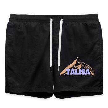 Geschenkidee Talisa - Badeshorts - Schwarz - Vorne - AI Model Male 185 light (185cm)