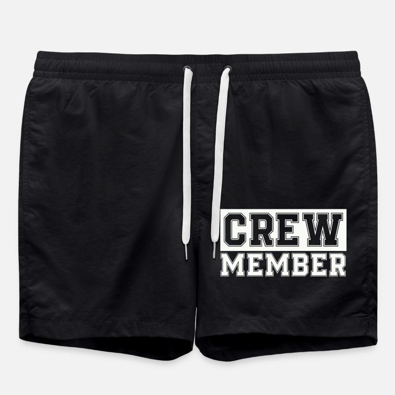 crew member - Swim Trunks - black