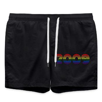2009 - Badeshorts - Schwarz - Vorne - AI Model Male 185 light (185cm)