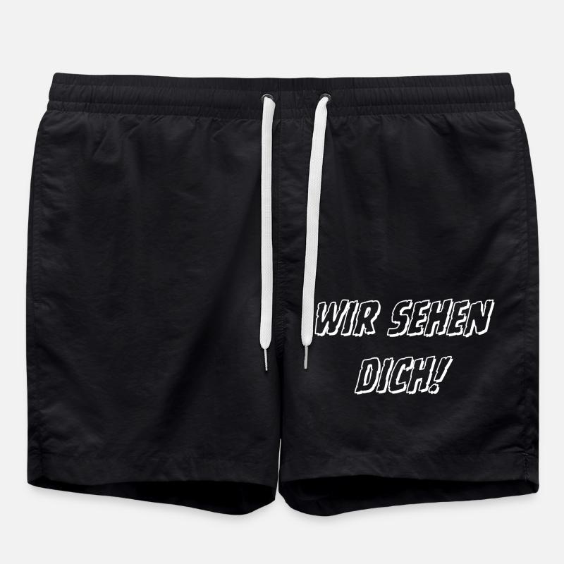 Wir sehen DICH! - Badeshorts - Schwarz