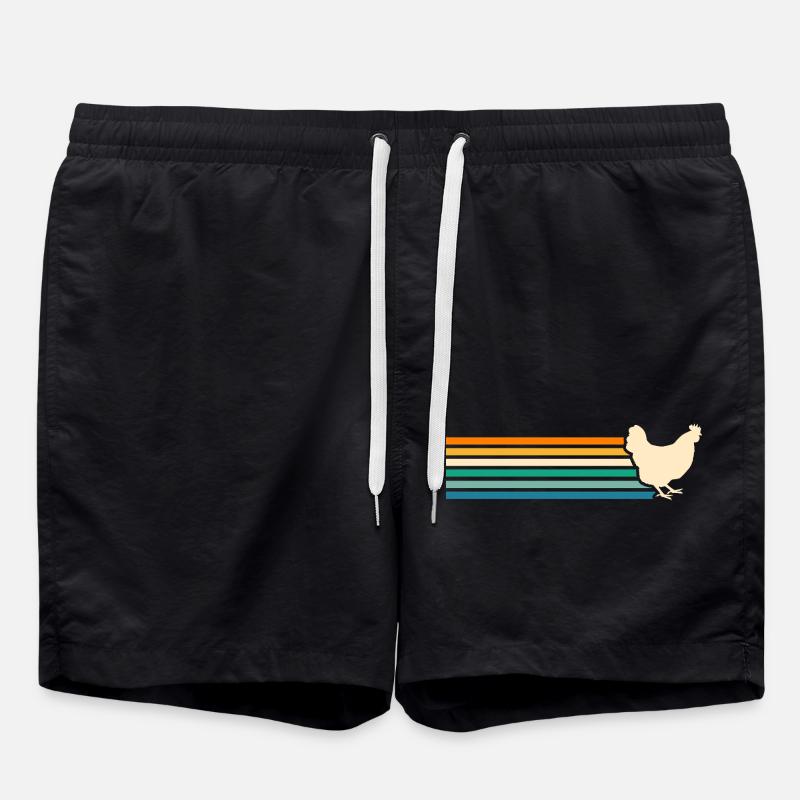 Chickens Hen - Swim Trunks - black