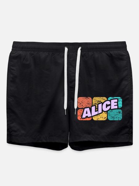 Gift for Alice - Swim Trunks - black