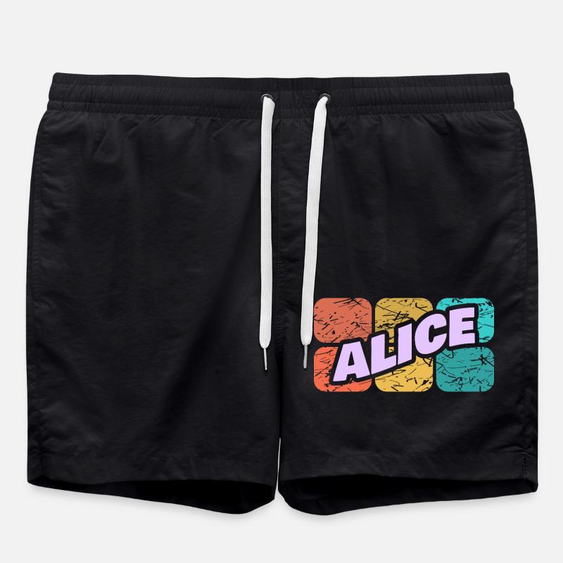 Gift for Alice - Swim Trunks - black