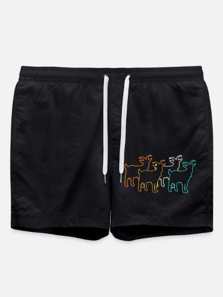 Goats - Swim Trunks - black