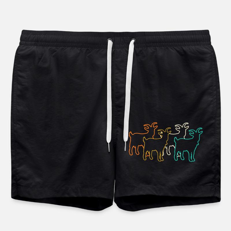 Goats - Swim Trunks - black