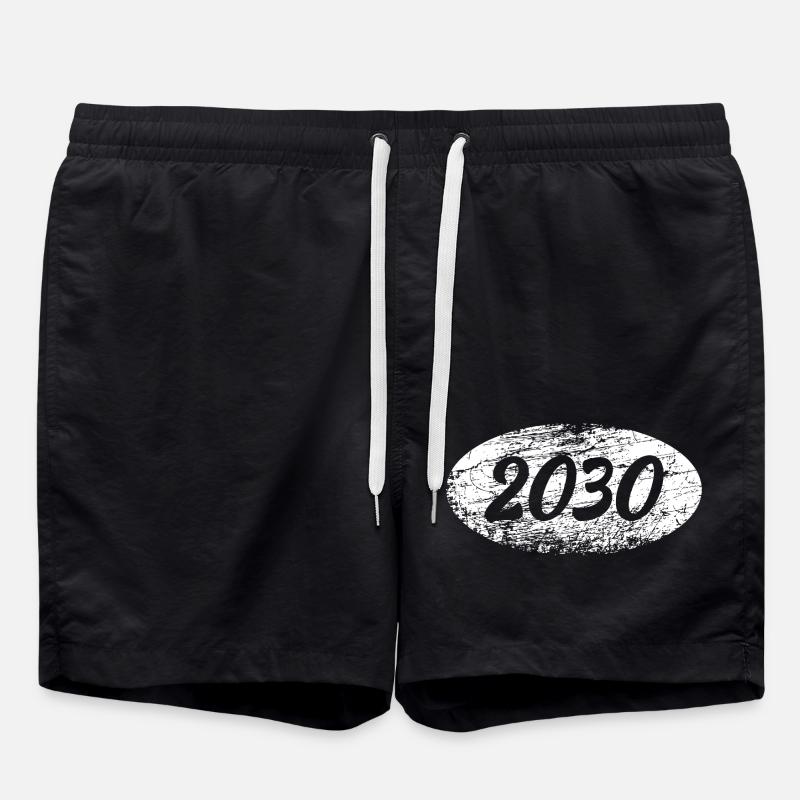 2030 - Short de bain - noir