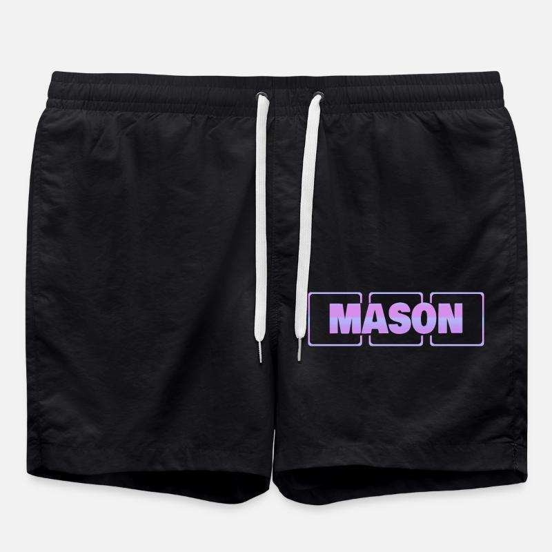 Gift for Mason - Swim Trunks - black